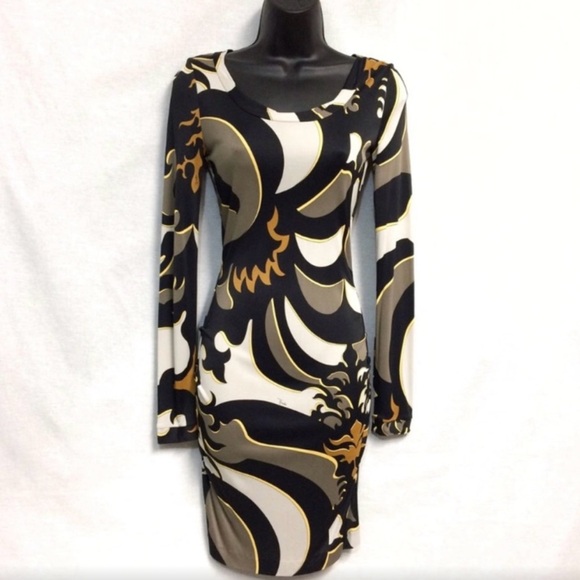 Emilio Pucci multicolored long sleeve dress - Picture 1 of 7